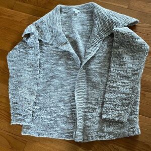 Gray and white cardigan from JJill size large